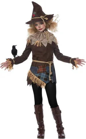 Creepy Scarecrow Tween Girls Halloween Costume