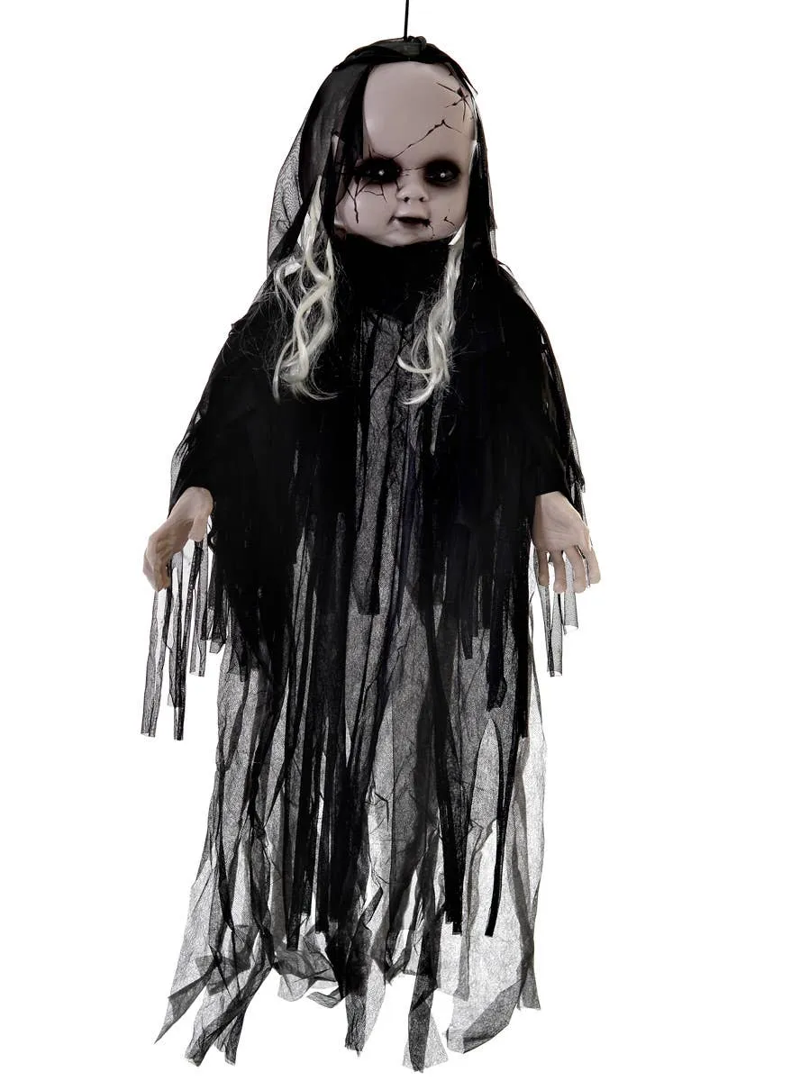 Creepy Talking Zombie Doll Hanging Halloween Decoration