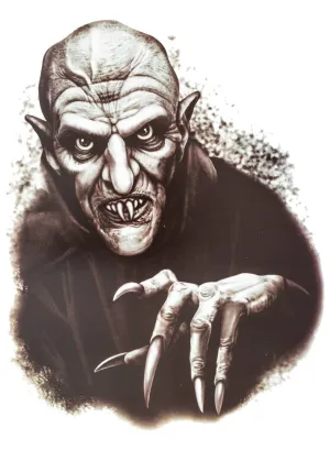 Creepy Vampire Window Cling Halloween Decoration