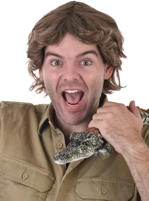 Crikey Mate Mens Steve Irwin Inspired Costume Wig