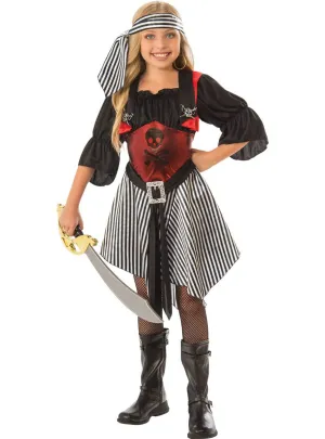 Crimson Pirate Girls Dress Up Costume