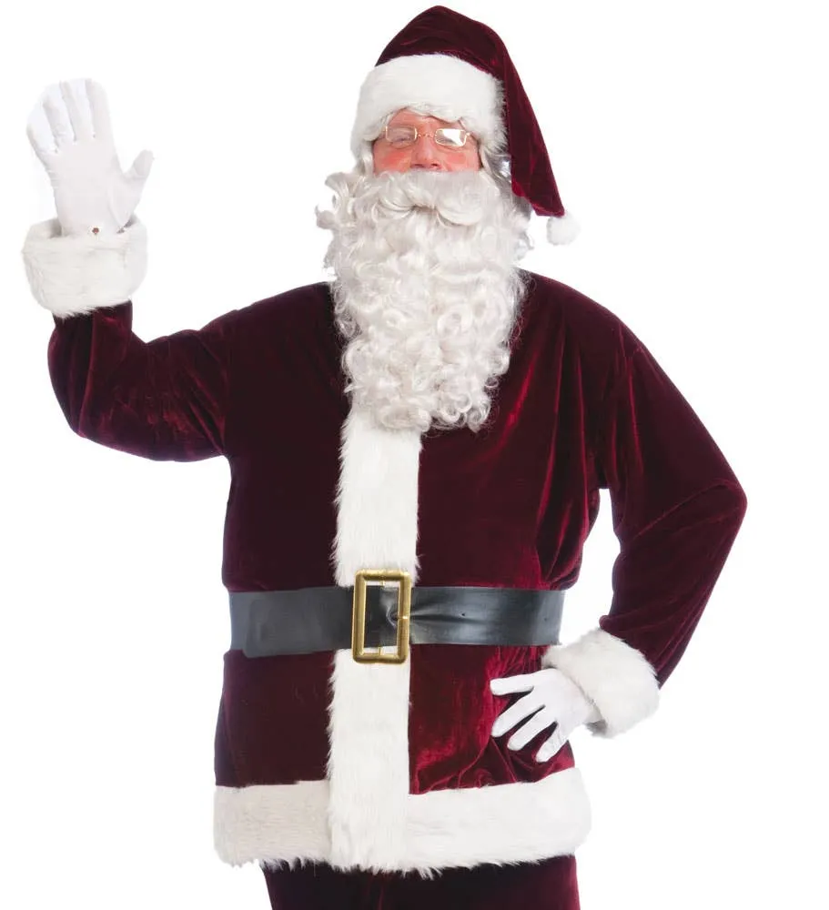 Crimson Velvet Christmas Santa Claus Costume