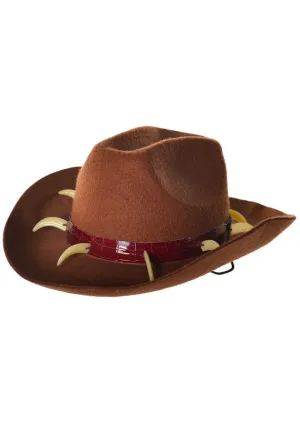 Crocodile Teeth Brown Feltex Aussie Costume Hat