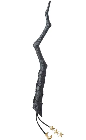 Crooked Black Witch Wand Accessory