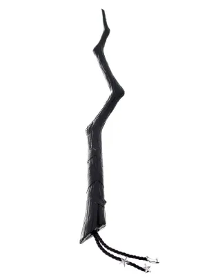 Crooked Black Witch Wand Costume Accessory