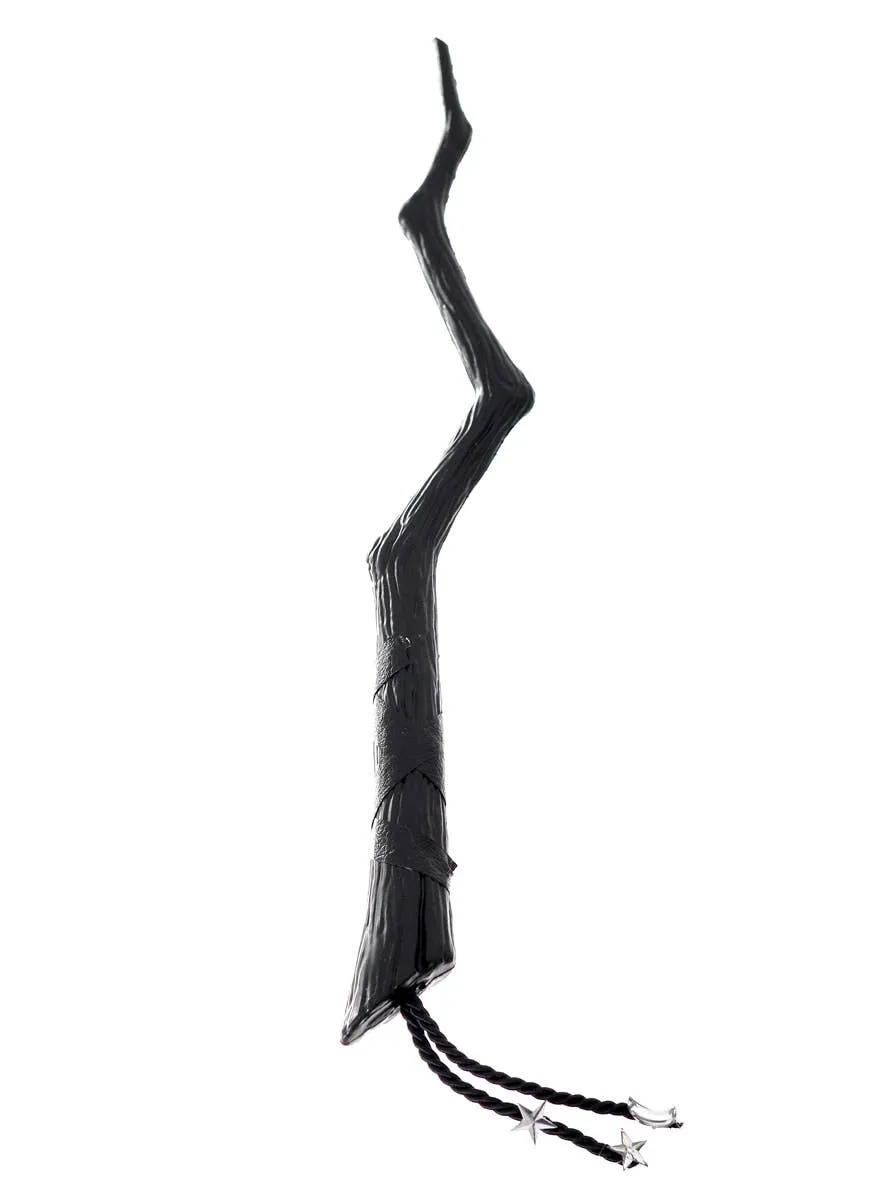 Crooked Black Witch Wand Costume Accessory
