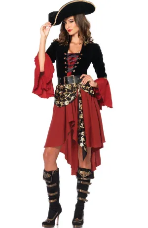 Cruel Seas Womens Pirate Captain Costume