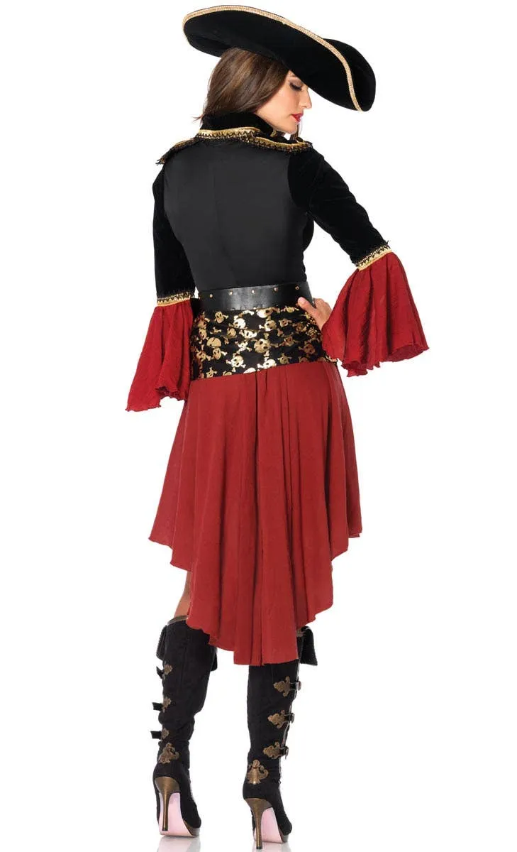 Cruel Seas Womens Pirate Captain Costume