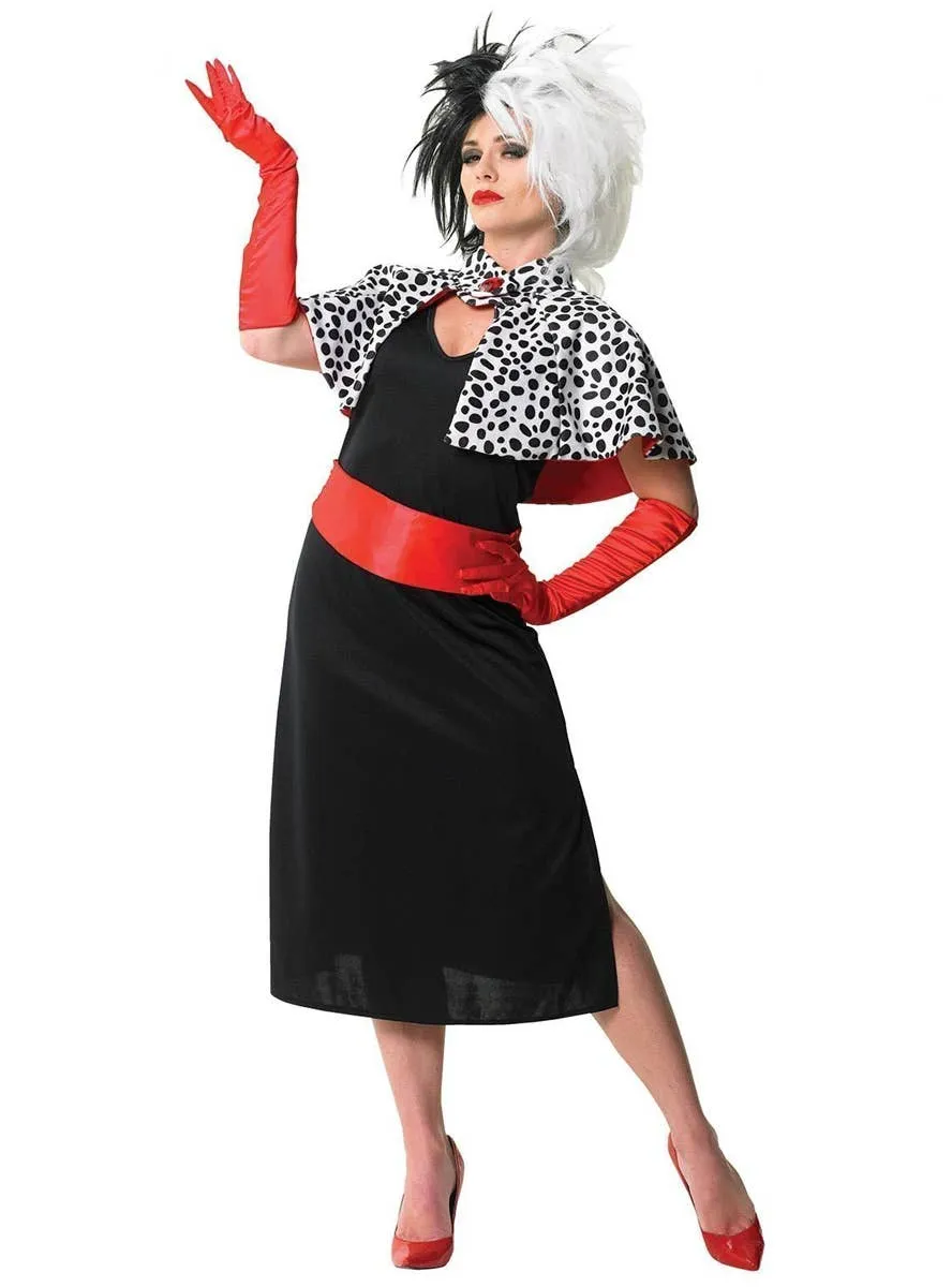 Cruella De Vil Womens Disney Villain Costume