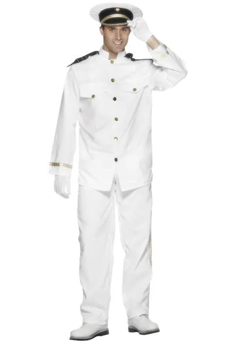 Cruise Ship Captain Mens Fancy Dress Costume
