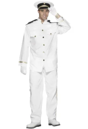 Cruise Ship Captain Mens Fancy Dress Costume