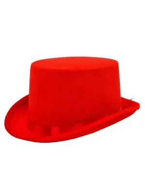 Crushed Red Velvet Adults Top Hat