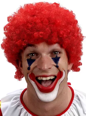 Curly Red Clown Afro Costume Wig for Adults