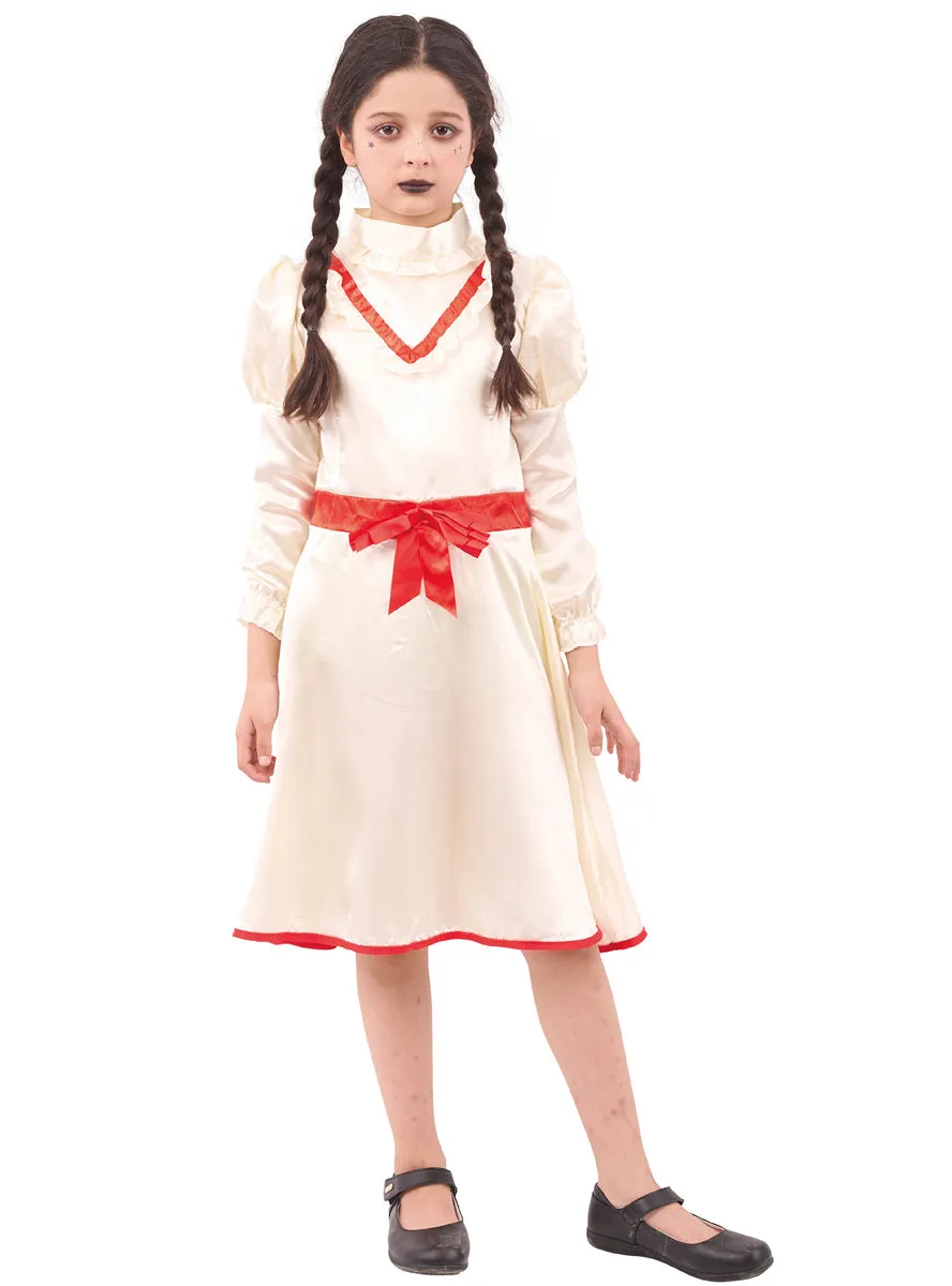 Cursed Doll Girls Annabell Inspired Halloween Costume