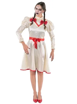 Cursed Doll Womens Annabell Inspired Halloween Costume