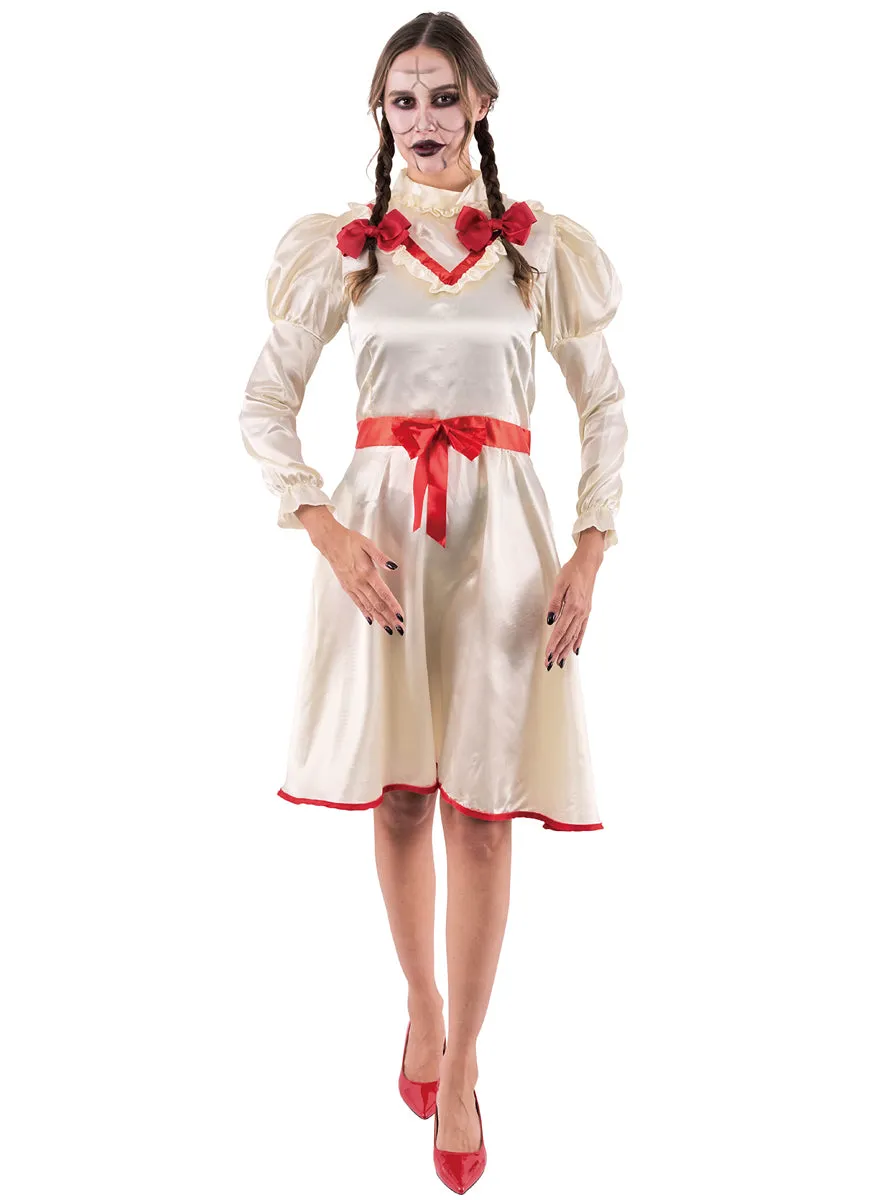 Cursed Doll Womens Annabell Inspired Halloween Costume
