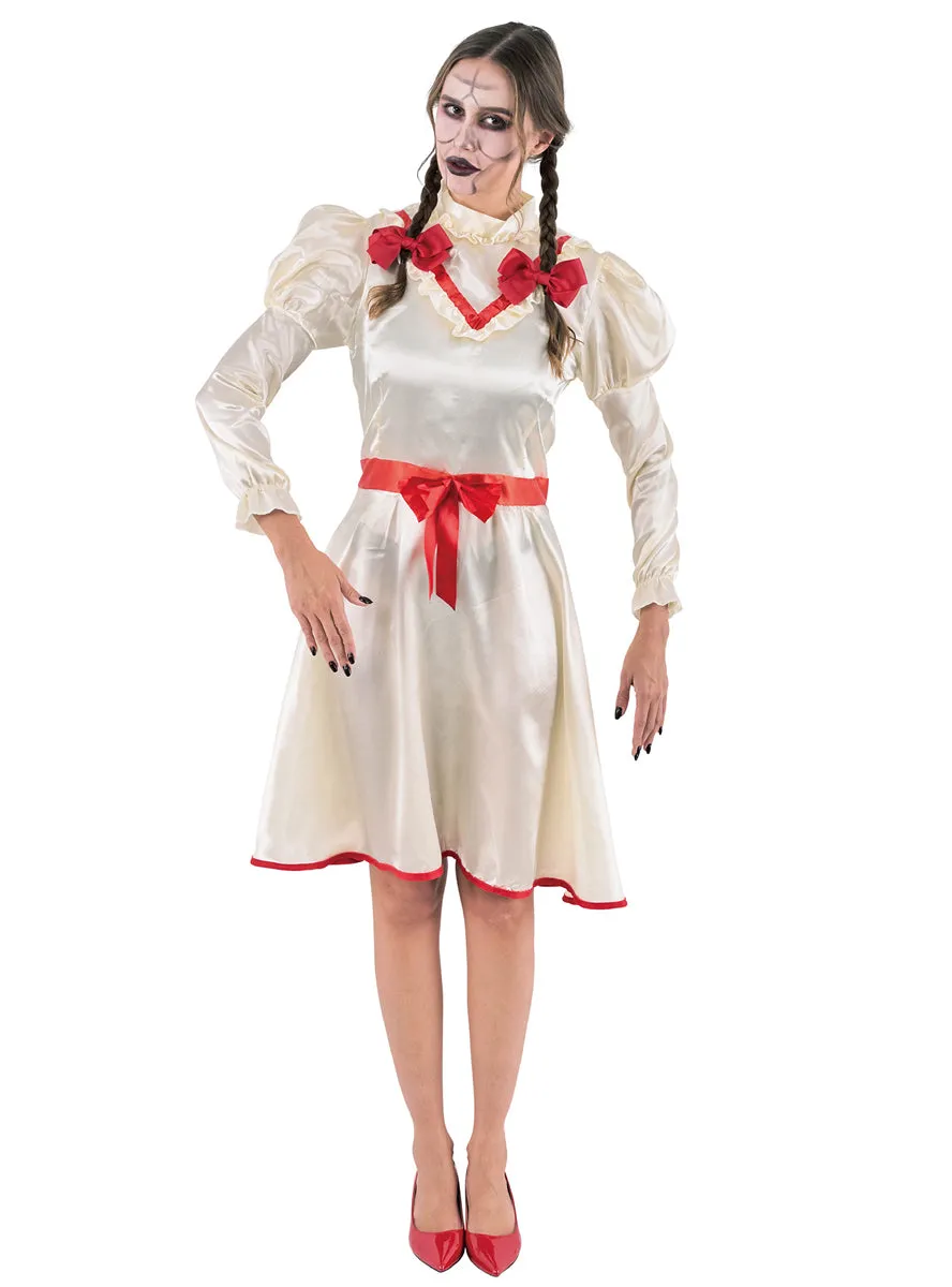 Cursed Doll Womens Annabell Inspired Halloween Costume