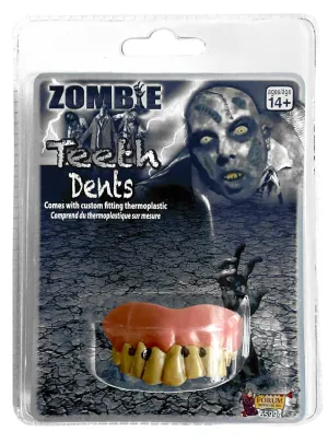 Custom Fit Thermoplastic Zombie Teeth Halloween Accessory