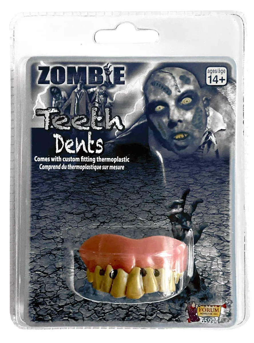 Custom Fit Thermoplastic Zombie Teeth Halloween Accessory