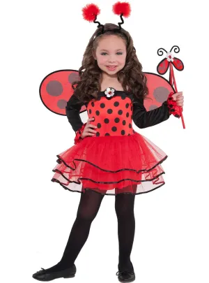 Cute Ballerina Ladybug Toddler Girls Costume