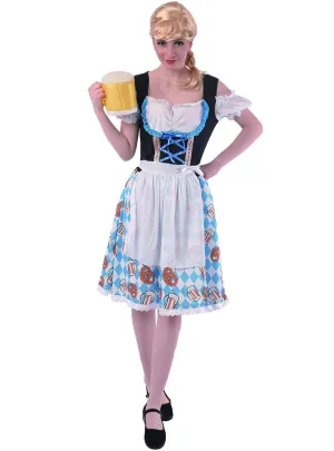 Cute Bavarian Beer Girl Womens Oktoberfest Costume