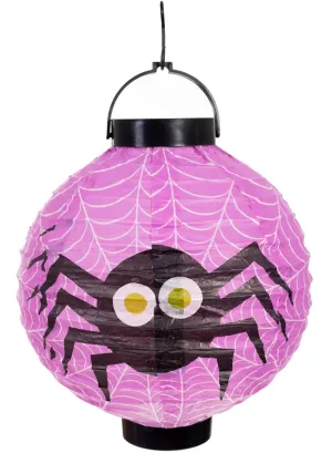Cute Black and Purple Spider Paper Lantern Halloween Decoration
