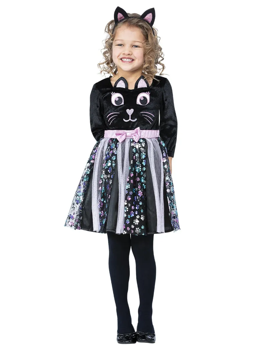 Cute Black Cat Girls Halloween Tutu Costume