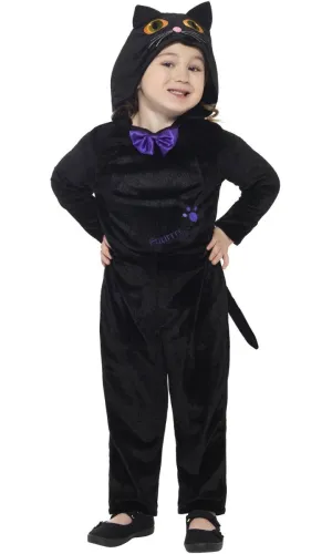 Cute Black Cat Toddler Girls Halloween Costume