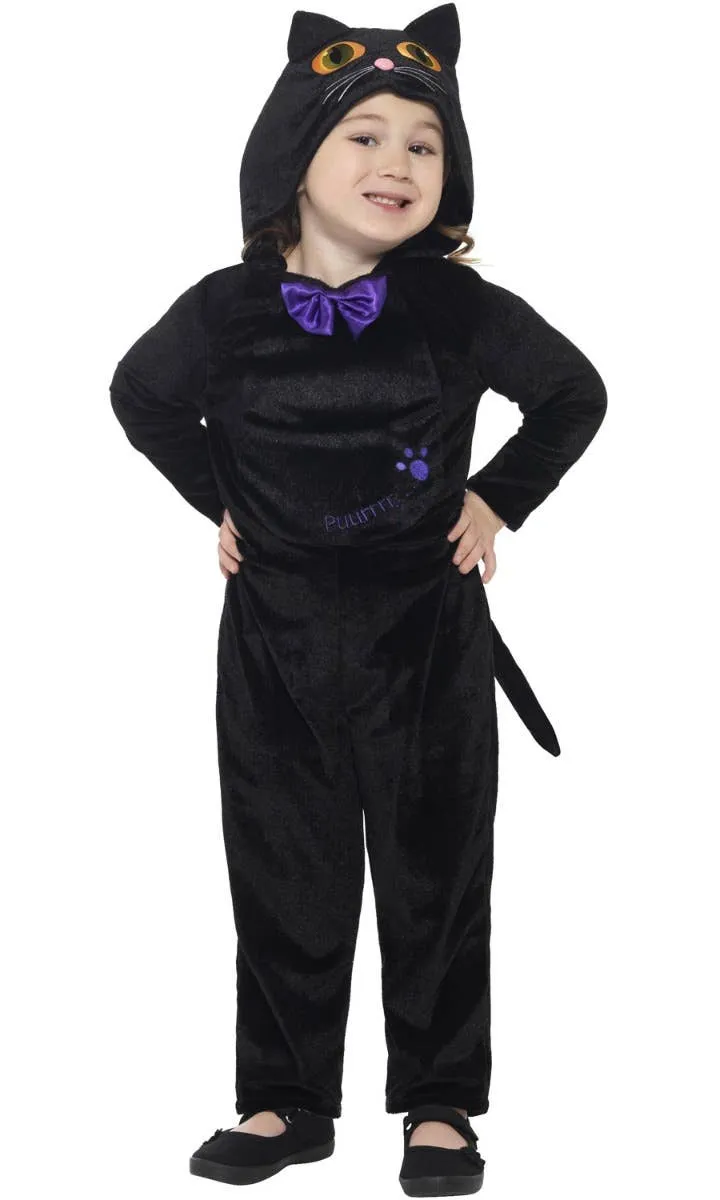 Cute Black Cat Toddler Girls Halloween Costume