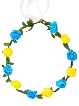 Cute Blue and Yellow Flower Headpiece Costume Accessory