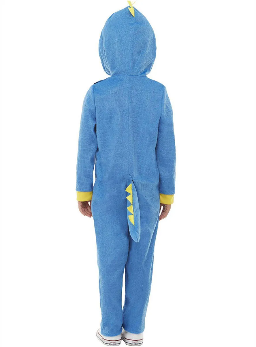Cute Blue Dinosaur Toddler Onesie Costume