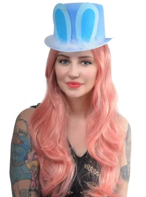 Cute Blue Easter Bunny Ears Top Hat