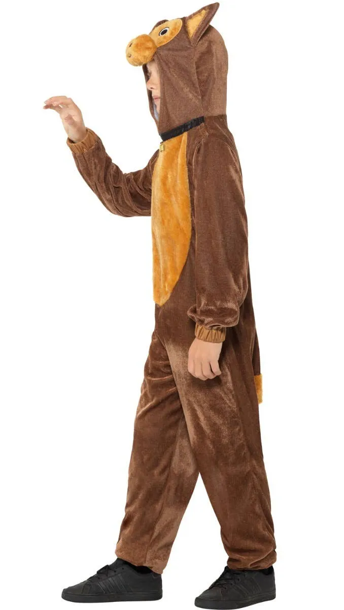 Cute Brown Dog Kids Animal Onesie Book Week Costume