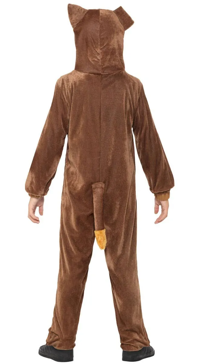 Cute Brown Dog Kids Animal Onesie Book Week Costume
