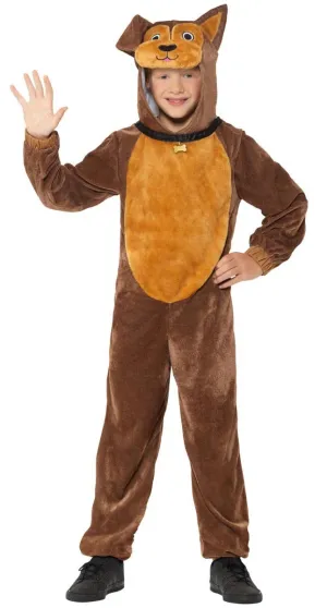 Cute Brown Dog Kids Animal Onesie Book Week Costume