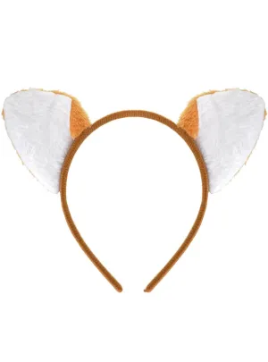 Cute Fox Ears on Headband Costume Accessory