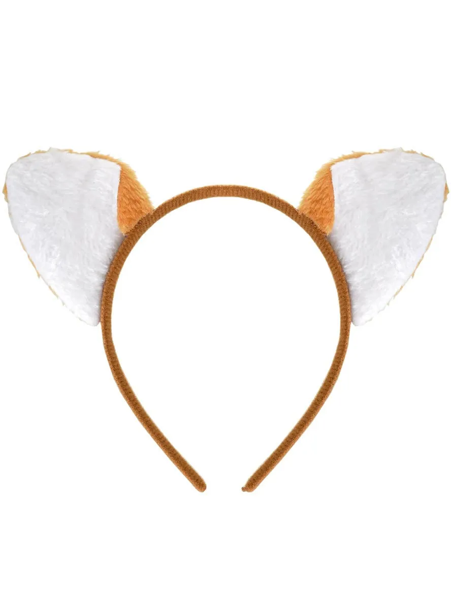 Cute Fox Ears on Headband Costume Accessory