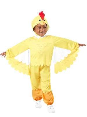 Cute Furry Yellow Chicken Toddler Animal Costume