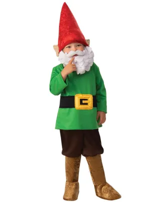 Cute Garden Gnome Boys Fancy Dress Costume