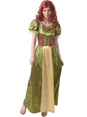 Cute Green Forest Fairy Womens Costume