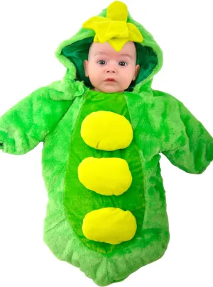 Cute Green Peas in a Pod Baby Bunting Costume