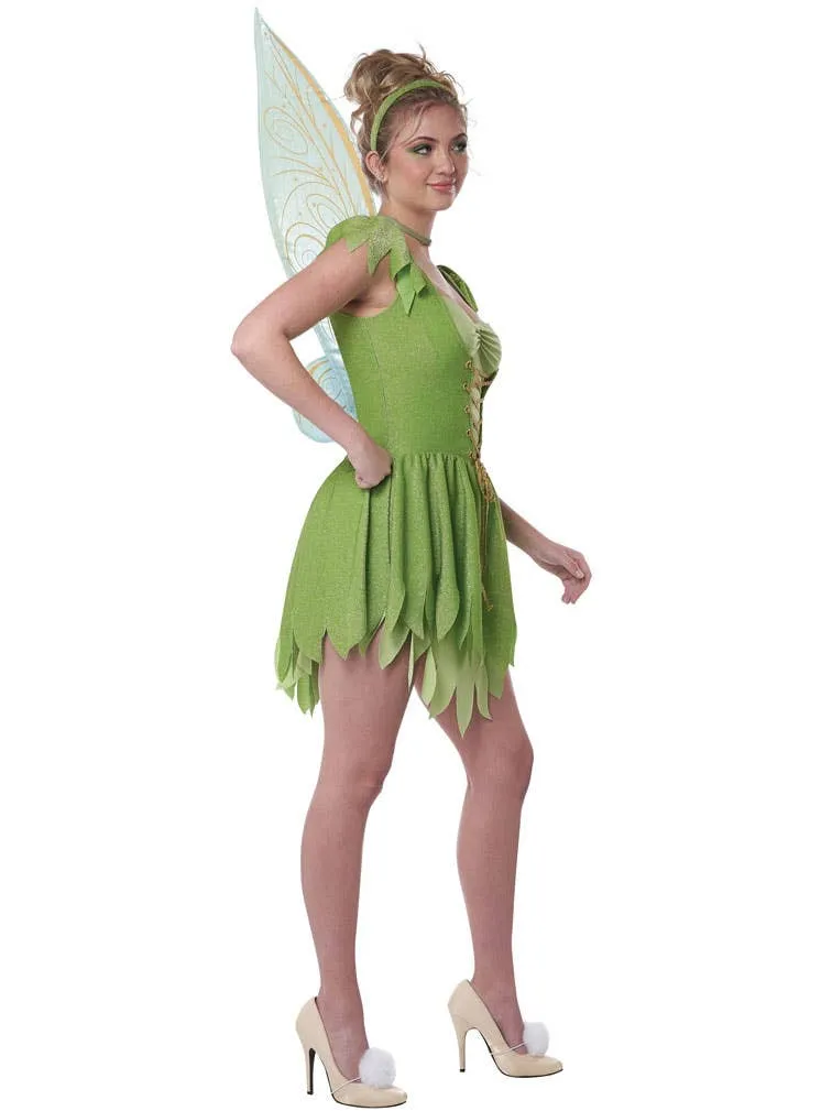 Cute Green Tinkerbell Womens Fairy Costume