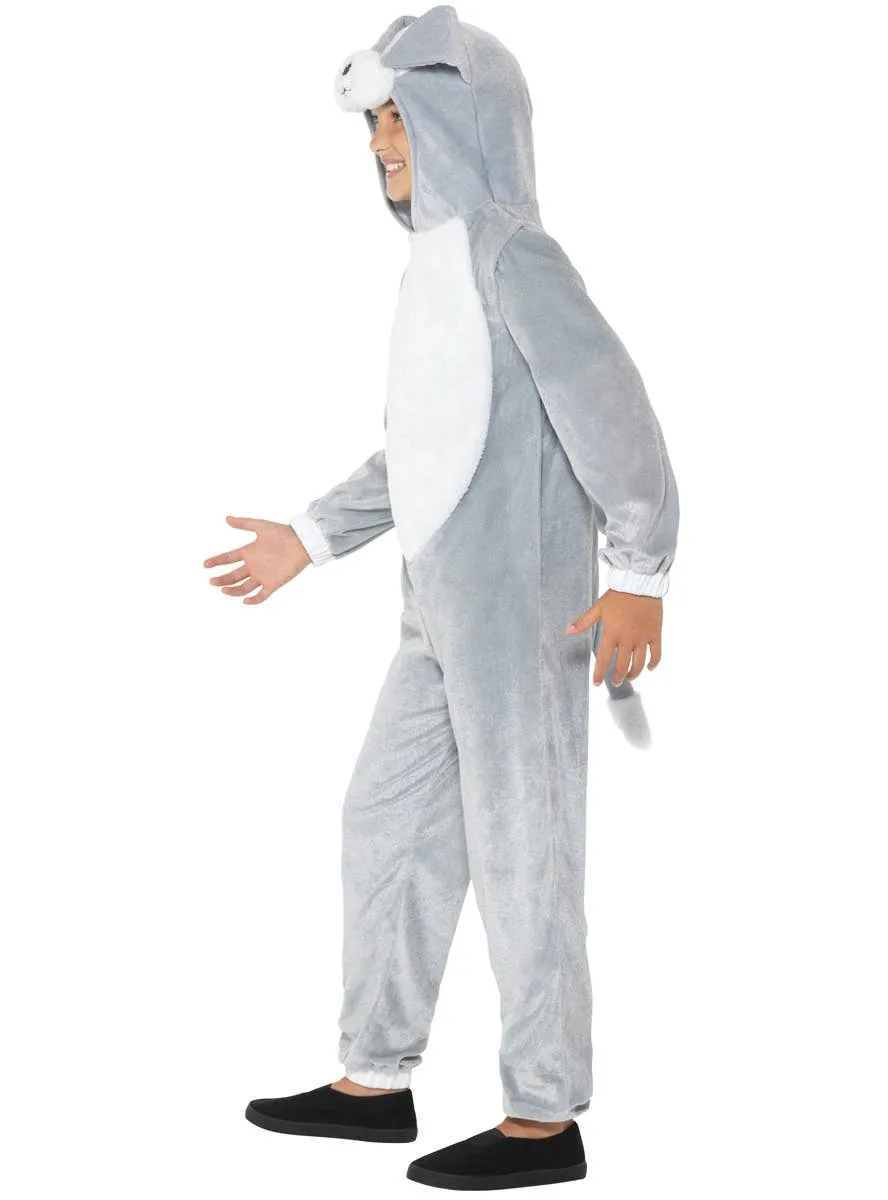Cute Grey Dog Kids Animal Onesie Costume