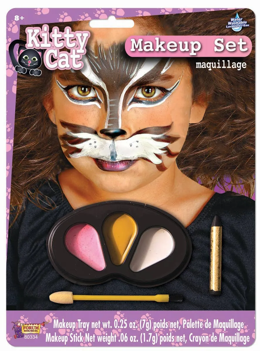 Cute Kitty Cat Face Paint Makeup Set