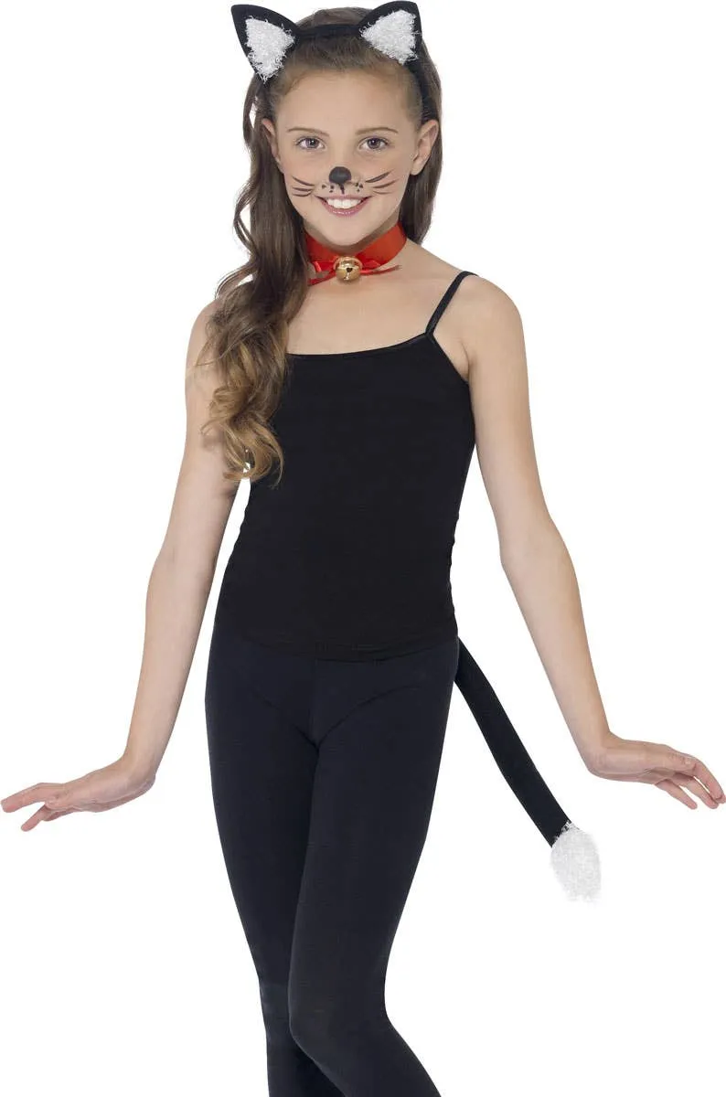 Cute Kitty Girls Black Cat Costume Kit