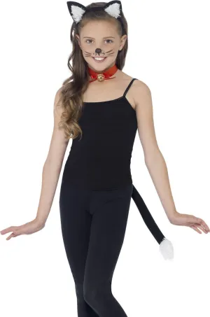 Cute Kitty Girls Black Cat Costume Kit