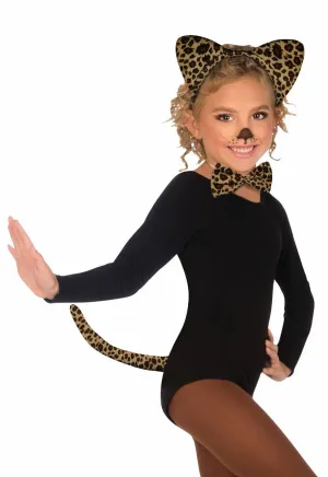 Cute Leopard Girls Costume Accessory Set
