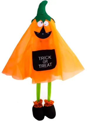 Cute Orange Pumpkin 110cm Child Friendly Halloween Decoration