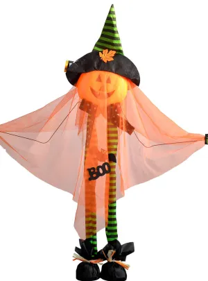 Cute Orange Pumpkin Child Friendly Standing Halloween Decoration