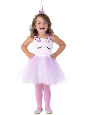 Cute Pink Unicorn Girls Dress Up Costume